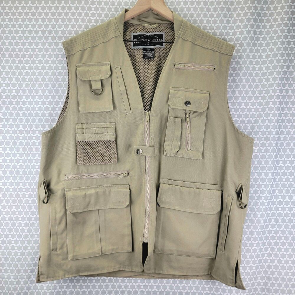 Field & Stream Men XL Utility Fishing Hiking Hunting Multi-Pocket Outdoors Vest